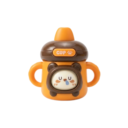 Face Changing Milk Bottle - Brown